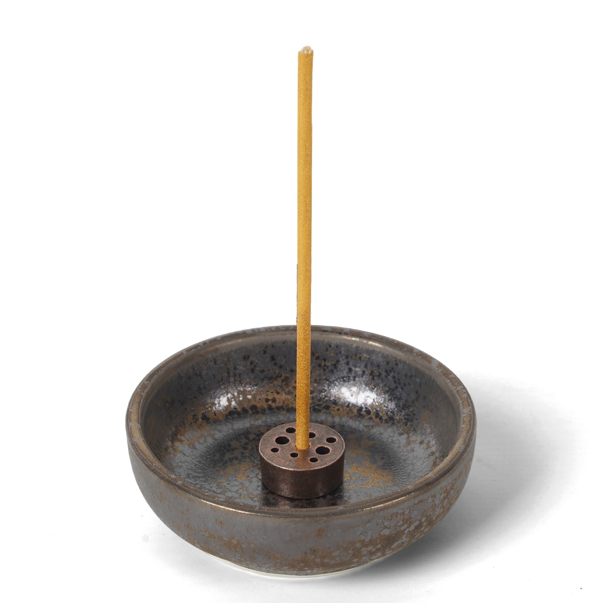 Bruciatore di incenso, porta incenso in ceramica, raccoglitore di