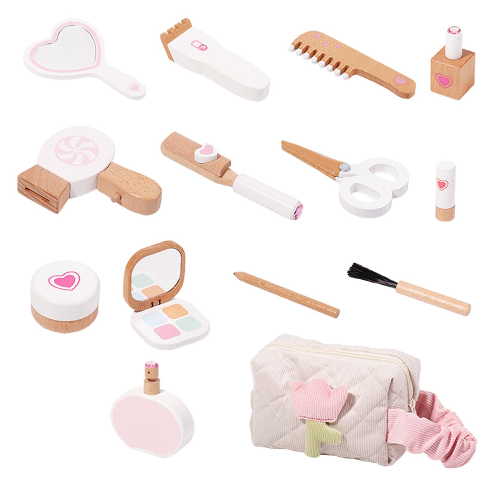14x Maquillaje de Juguete para Niñas Pequeñas, Set de Cosméticos, Juguetes de Simulación de Maquillaje para Niñas Pequeñas para año, Navidad Y F