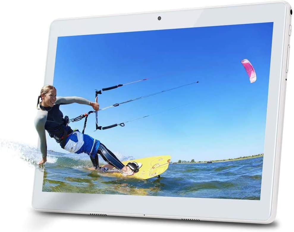 Deca core 10.1" Inch Tablet TYD Android 10, 4G LTE Dual SIM，4GB RAM 64GB Storage, 1920 * 1200 Full HD IPS Touchscreen,Dual camera, WiFi/WLAN/Bluetooth/GPS TYD-109 (Silver)