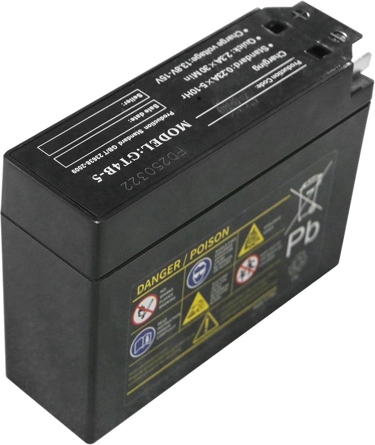 12V YT4B-5 GT4B-5-BS Sealed MF Battery for Yamaha YJ50R Vino SR400 TTR50E TTR90E Suzuki DR-Z70