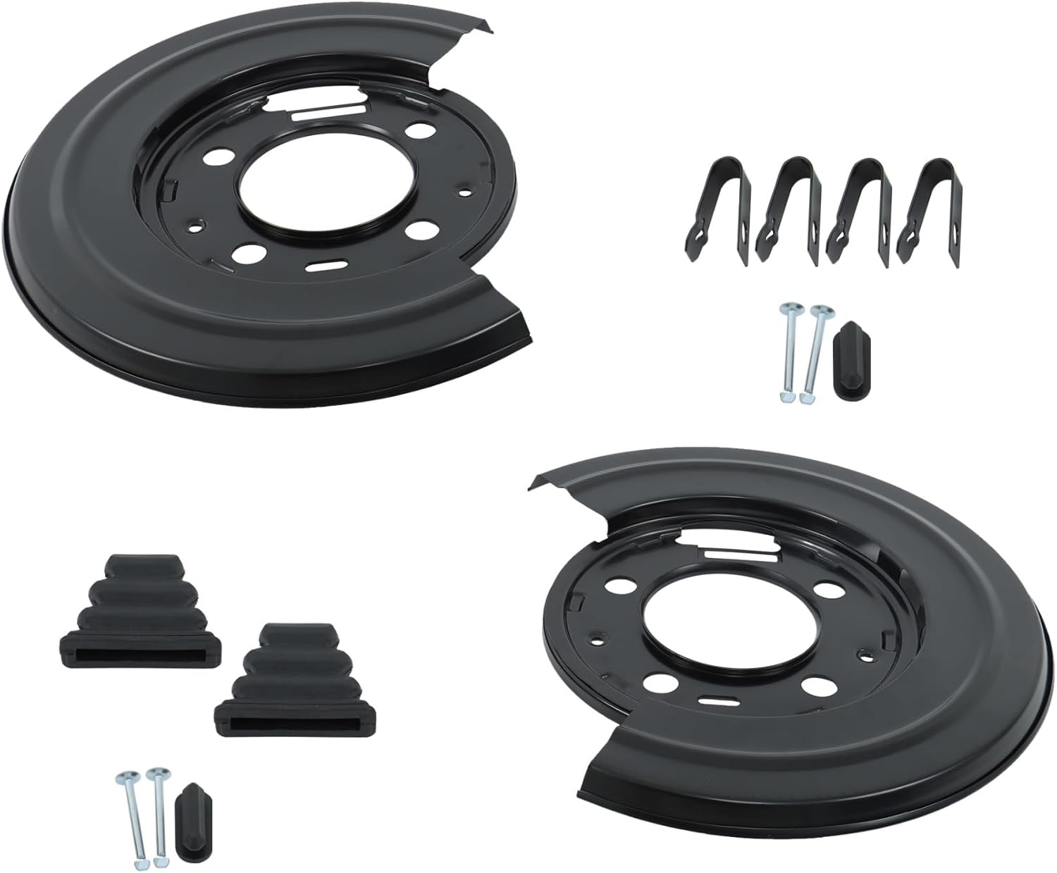 labwork Pair Rear Brake Dust Shield Splash Replacement for Ford Excursion F250 F350 F450 F550 Super Duty Truck 1999-2015 924-212