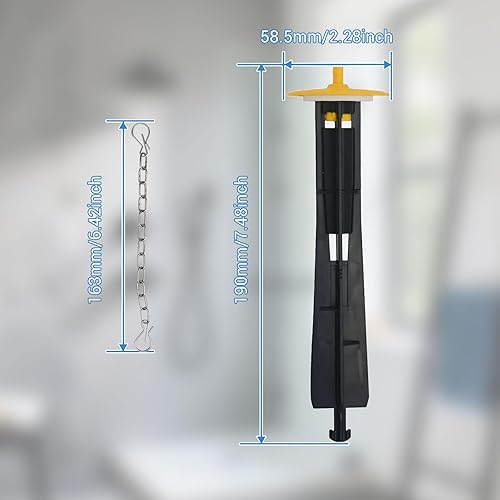 Miniatura 3 de Kit de repuesto de válvula de descarga de recipiente, compatible con Kohler GP1229656, K-1188999, K-1188998, para sistema AquaPiston, incluye guía