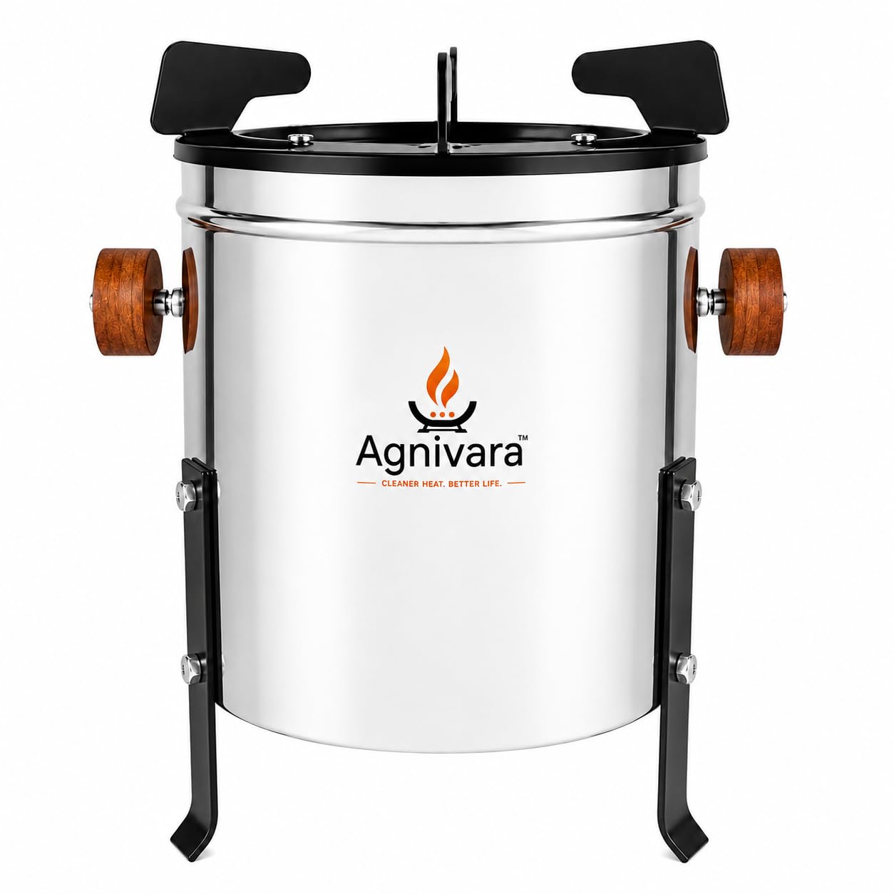 Stainless Steel Camping Stove | Portable Multi Fuel Outdoor Camp Stove for Wood, Pellets, Coconut Shell & Agricultural Waste | Trekking, Camping, Picnic & Emergency Cooking-image-1