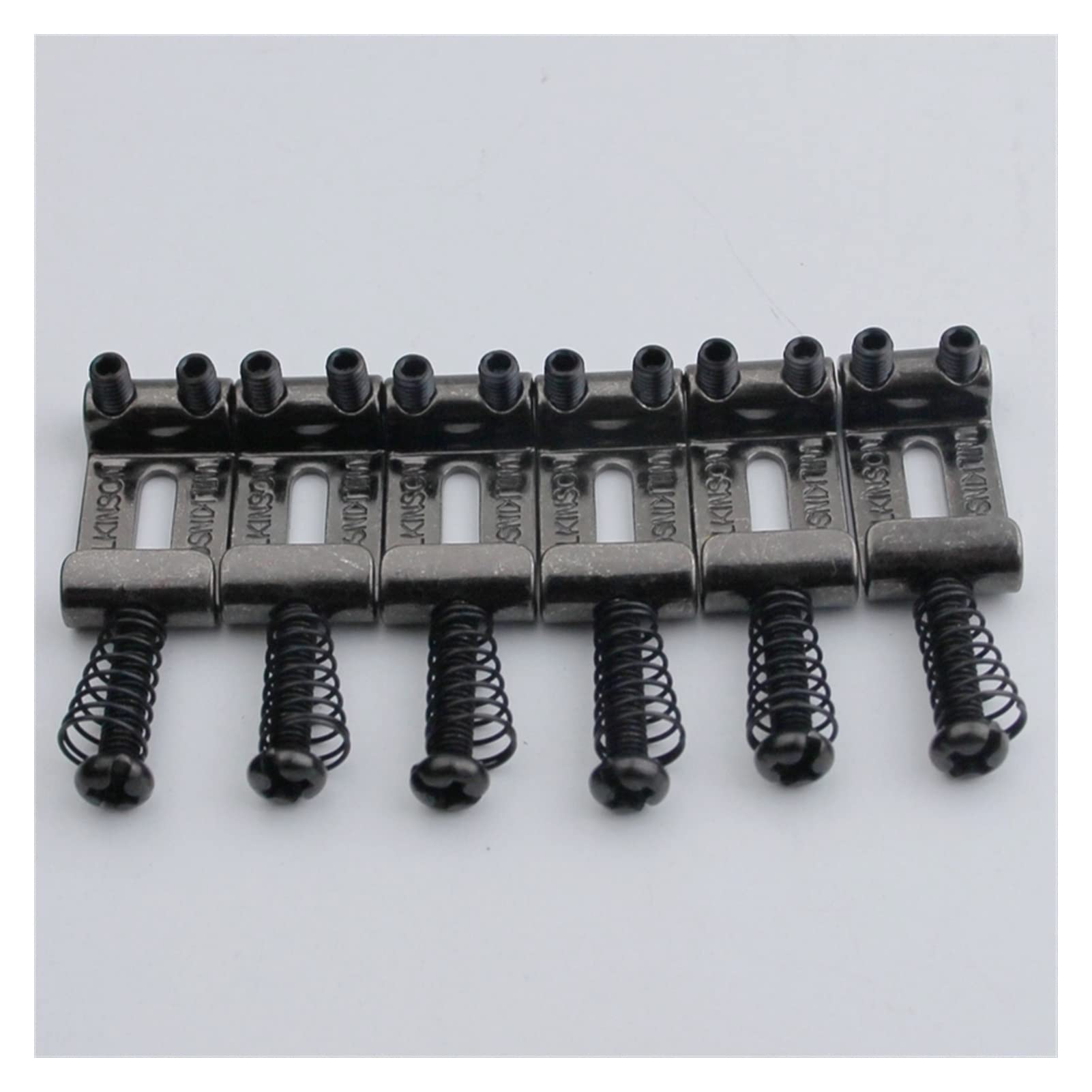 Accesorio repuesto puente Sadillas De Acero 10. 8mm Para Puentes De Guitarra Tremolo Color Ahumado. (Color : 6pcs)