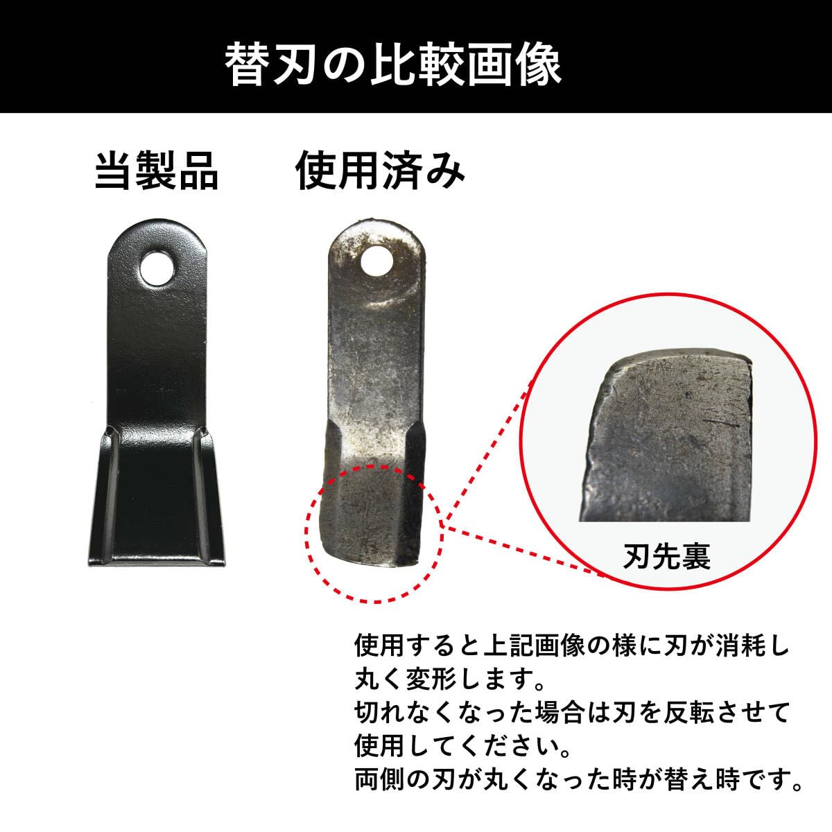 Amazon | ハンマーナイフモア 草刈機 替刃 5組 10枚 ボルトナット付き