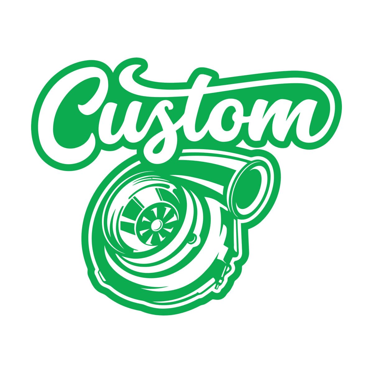 Wall Vinyl Sticker Decor Custom Motors Service Auto Repair Shop Garage 36x44.8cm Easy Installation Small Green