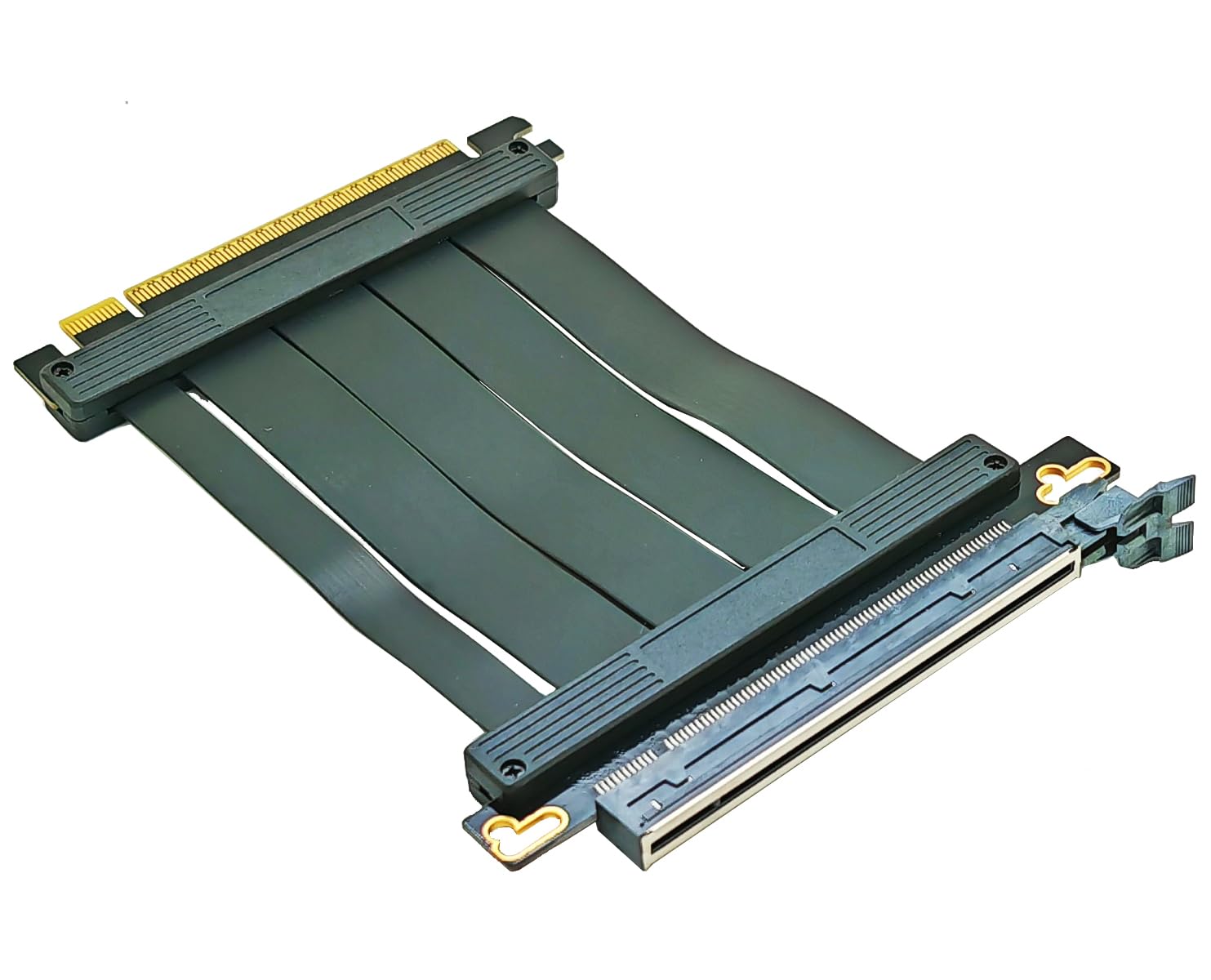Sintech 10 cm PCI-e 5.0 X16 Riser-Kabel, PCIe-Verlängerungskarte | 180 Grad gerade, unterstützt GeForce RTX 40/RTX 50 Series AMD Radeon RX7000/RX9000 Series GPU-Karte