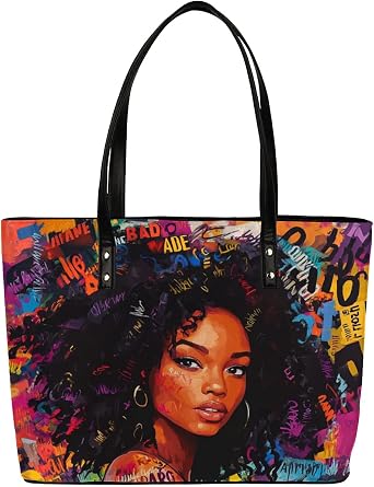 PU Leather Tote Bag for Women - Large Purses Handbags Top Handle Ladies Shoulder Bag with Zipper for Work Travel
