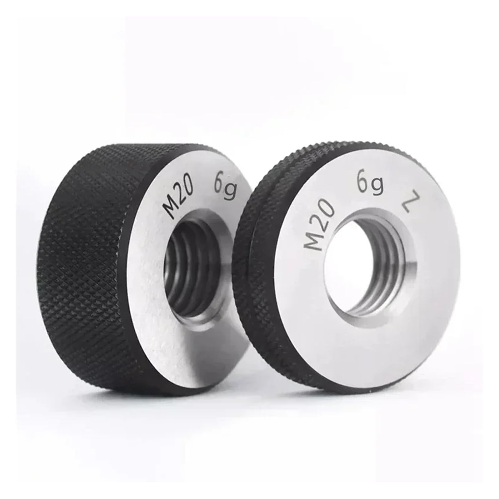 Szablon do gwintów pierścieniowych, metryczny, 6 G, Go No, M1–M42, 2 sztuki (M30 x 3,5)
