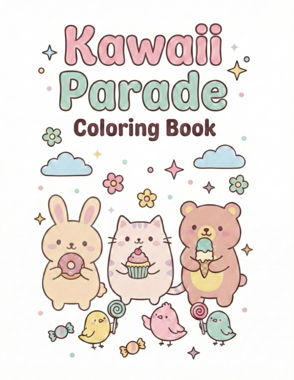 Kawaii Parade Coloring Book