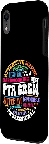 Miniatura 2 de iPhone XR Parents Teacher Association Team Supporter PTA Crew Case
