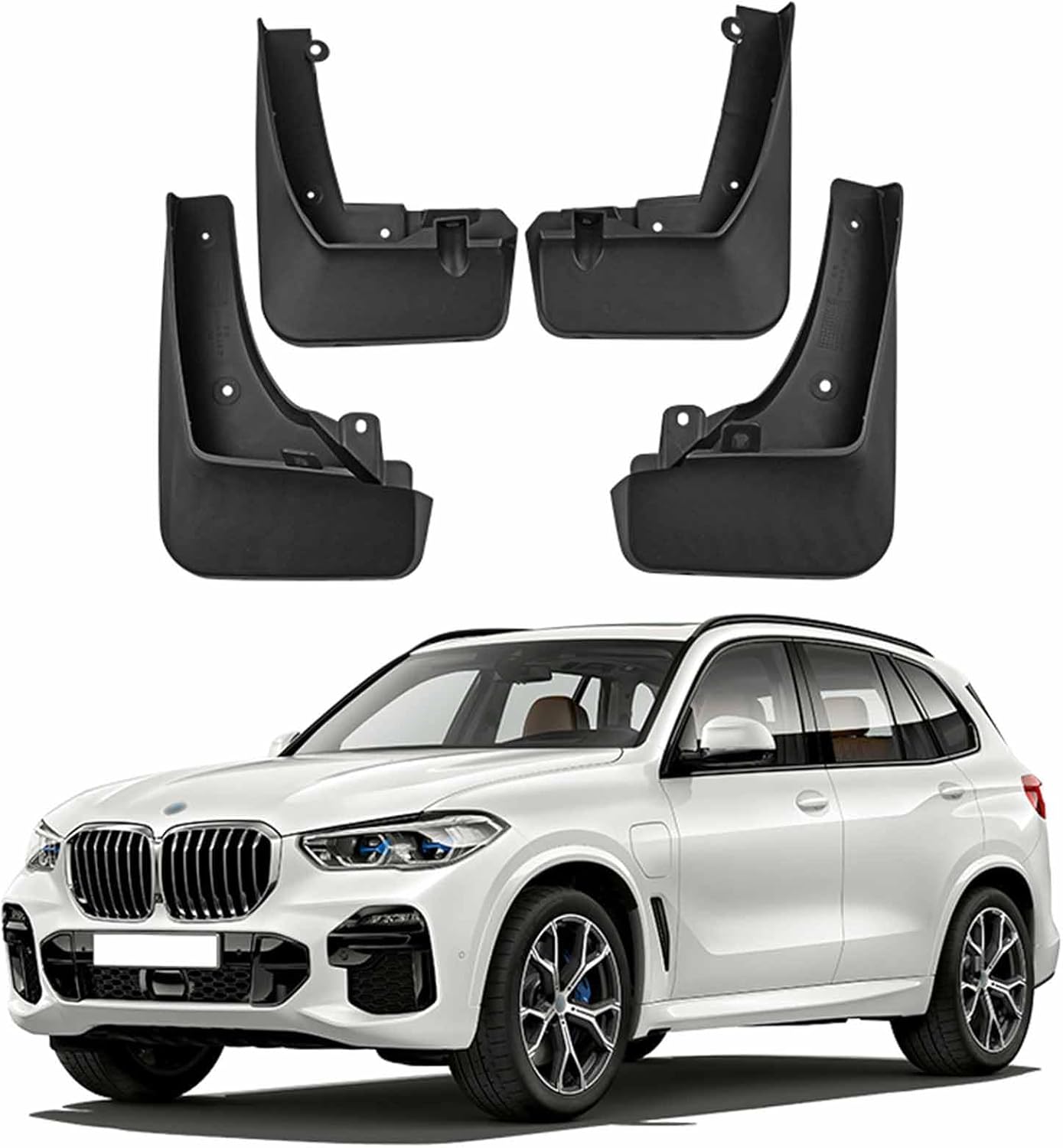 BODHIS Mud Flaps Kit for BMW X5 M Sport (Front and Rear)