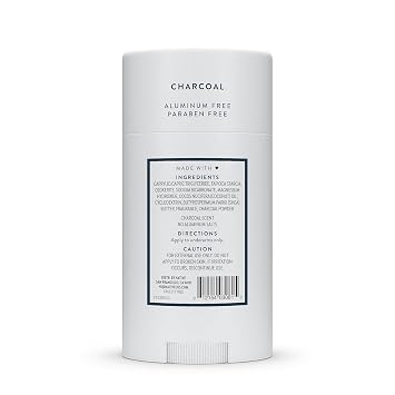 Native Deodorant | Natural Deodorant for Men, Aluminum Free with Baking Soda, Probiotics, Coconut Oil and Shea Butter | Charcoal - 2.65 oz