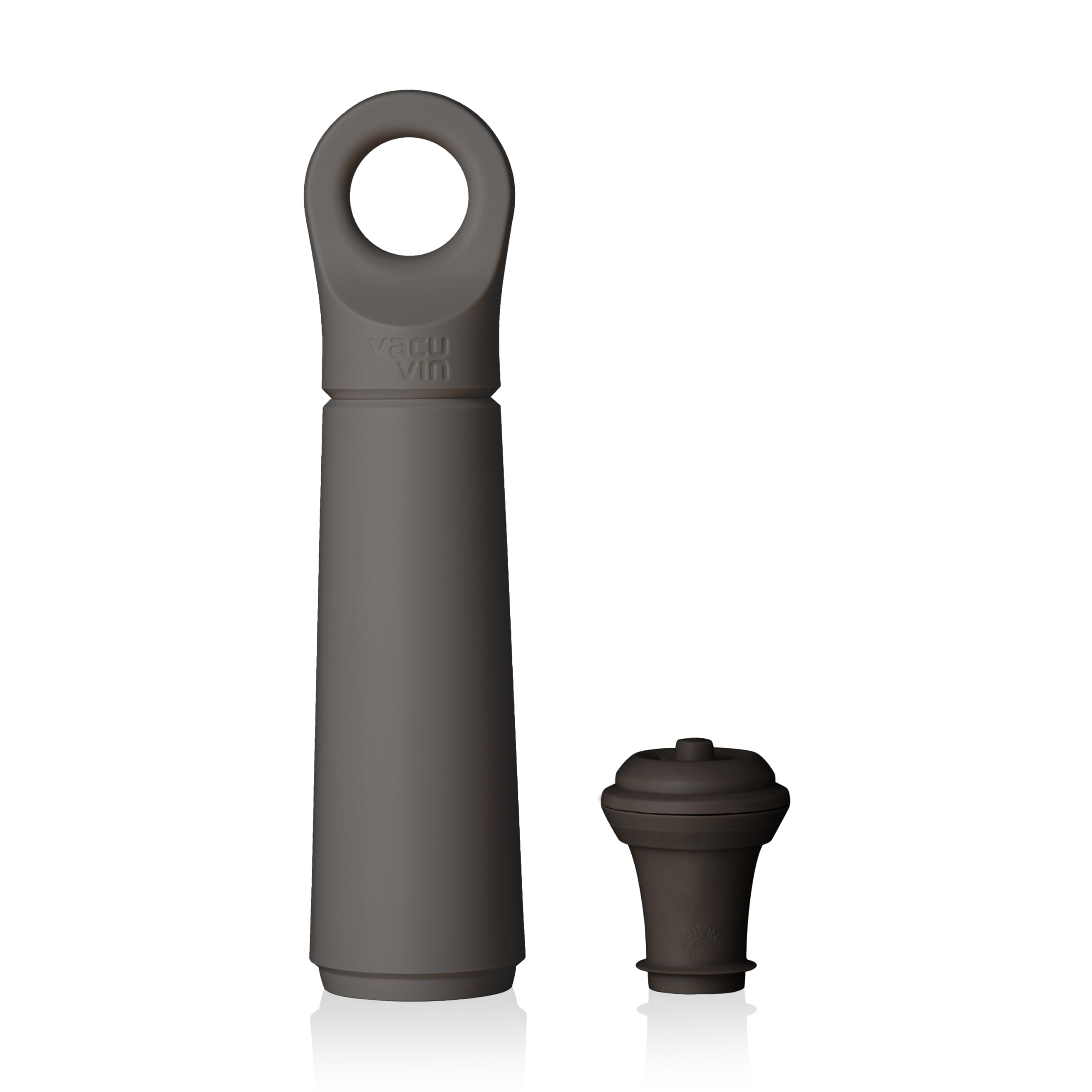 Vacu Vin Wine Saver Loop with 1 Vacuum Stopper – Premium Wine Preserver Pump for Bottles – Reseals & Preserves Red and White Wine – Air Removal System – Graphite Color