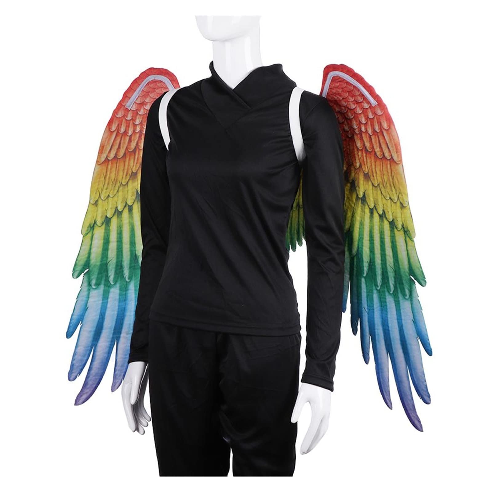 Amazon.co.jp: カラフルな虹の天使の羽カーニバルハロウィンゲイ