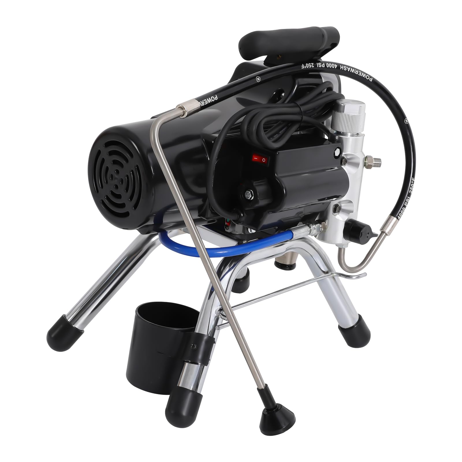Pistolet pulvérisateur de peinture 1800 W Airless avec tube haute pression et pistolet pulvérisateur, 3300 psi pour murs, maisons, ateliers