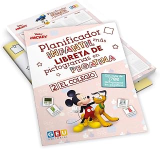 Pack Planificador Mickey con pictogramas En pegatinas | Organizar Tareas del colegio |: Pack Planificador infantil más Pictogramas de Pegatinas (Más de 1700 pegatinas | Niños de 3 a 5 años)