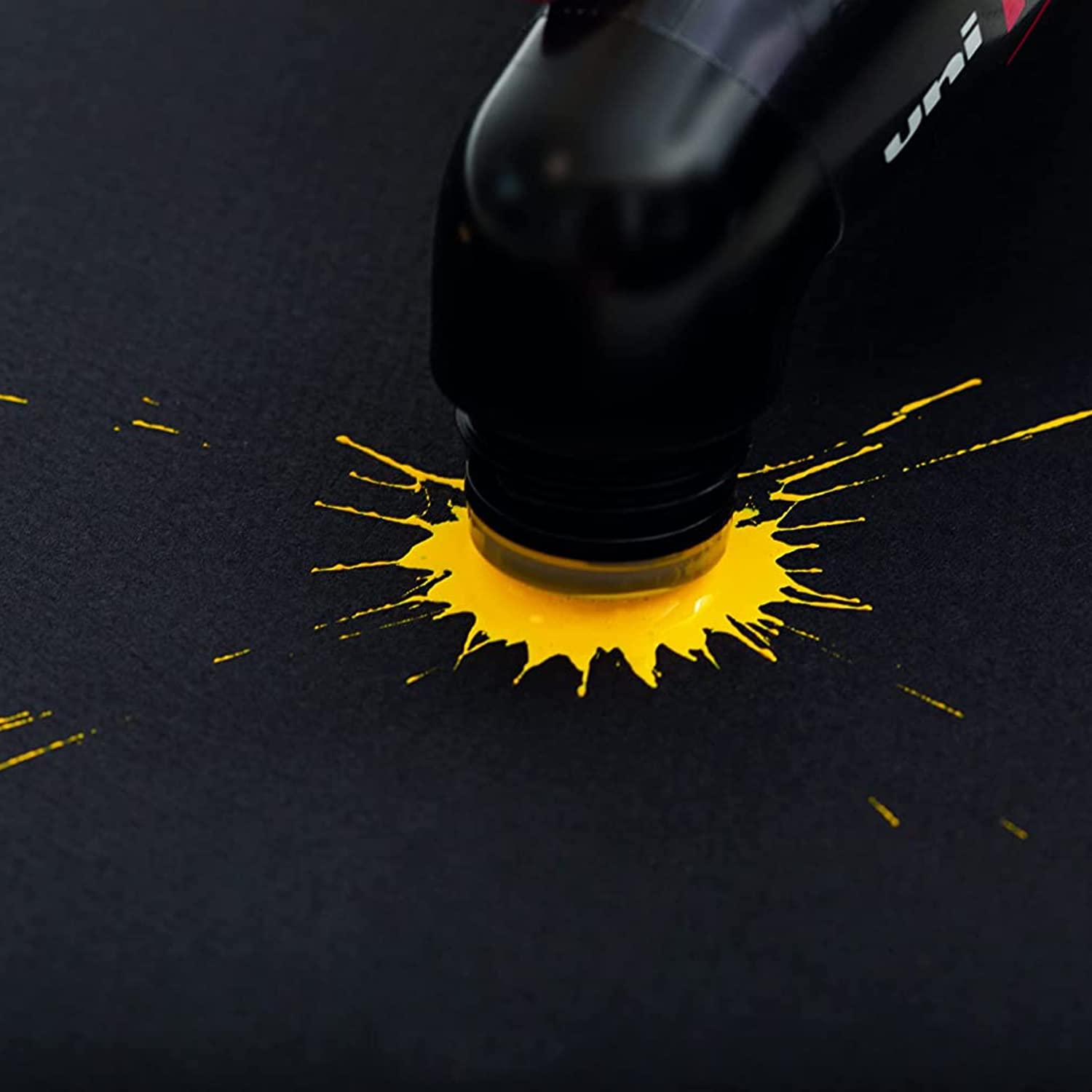 Posca Farbmarker, breite Spitze, MOP'R, PC-17K, PC-8K, Schwarz und Weiß, 6 Stück