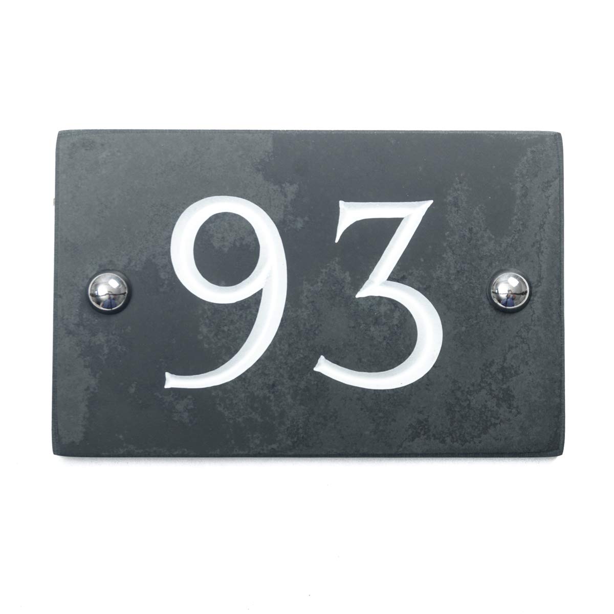 Slate Engraved House Number 93