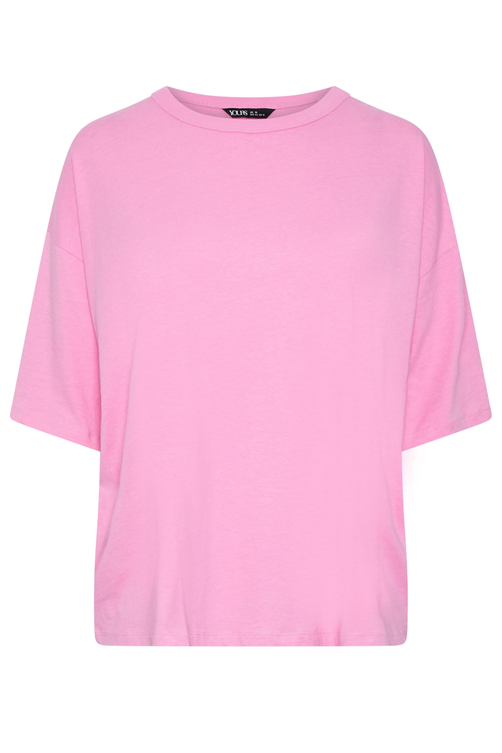 Yours - Women's - T-Shirt - Oversized Boxy - Pink - Size 22-24