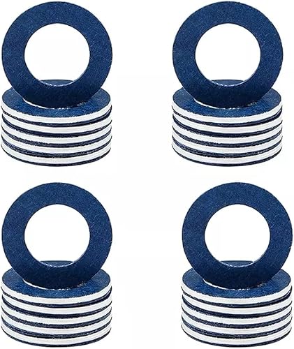 Juntas de tapón de drenaje de aceite, 24 piezas de sellos de aluminio arandela aplastante, 90430-12031 reemplazo para NX ES Scion, accesorios