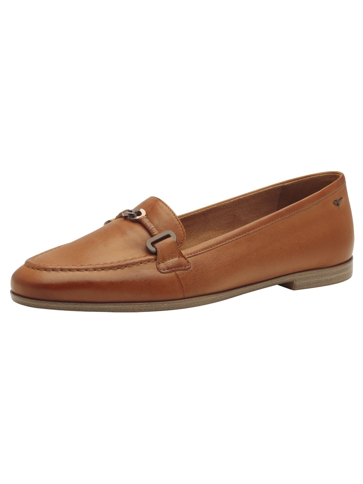 Tamaris Women's loafer flat leather brown 5.5 UK