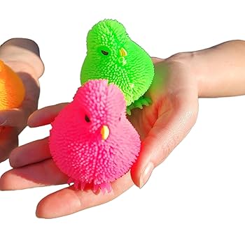 Amazon.co.jp: 6個パック - ネオンカラーひよこフグ(3インチ