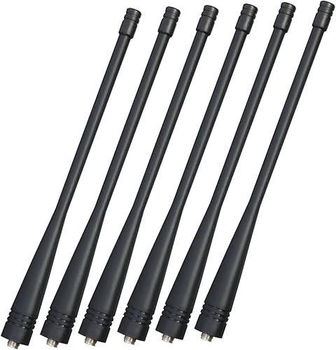 Samcom Antena larga con SMA-Hembra para radio bidireccional, 6.7 pulgadas Elástica y no deformable Walkie Talkie Antena UHF 400-480MHz, Compatible