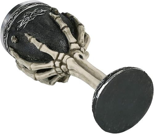 Miniatura 10 de Copa de vino con diseño de calavera de 7 onzas, diseño de esqueleto medieval, copa de cáliz de vino, globo gótico de sacrificio de acero inoxidable,
