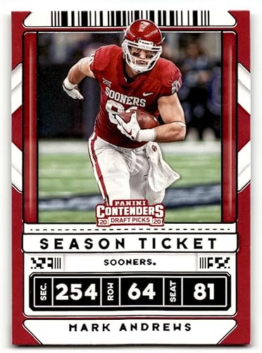 2020 Panini Contenders Draft Picks #63 Mark Andrews Oklahoma Sooners Football Cards NM Near Mint Football Card