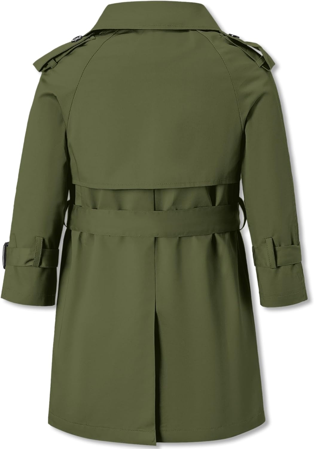 Betusline Boys Trench Coat Double Breasted Classic Belted Overcoat