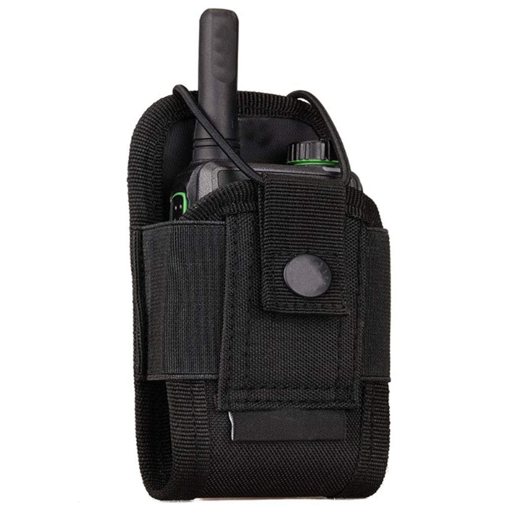 Radio Pouch kompatybilne torby uniwersalne etui na radio, uchwyt na radio kabura wodoodporna i łatwa do czyszczenia, do dwóch sposobów na radio Walkie Talkie Holder, 8 x 4 x 14,5 cm (1 opakowanie), b