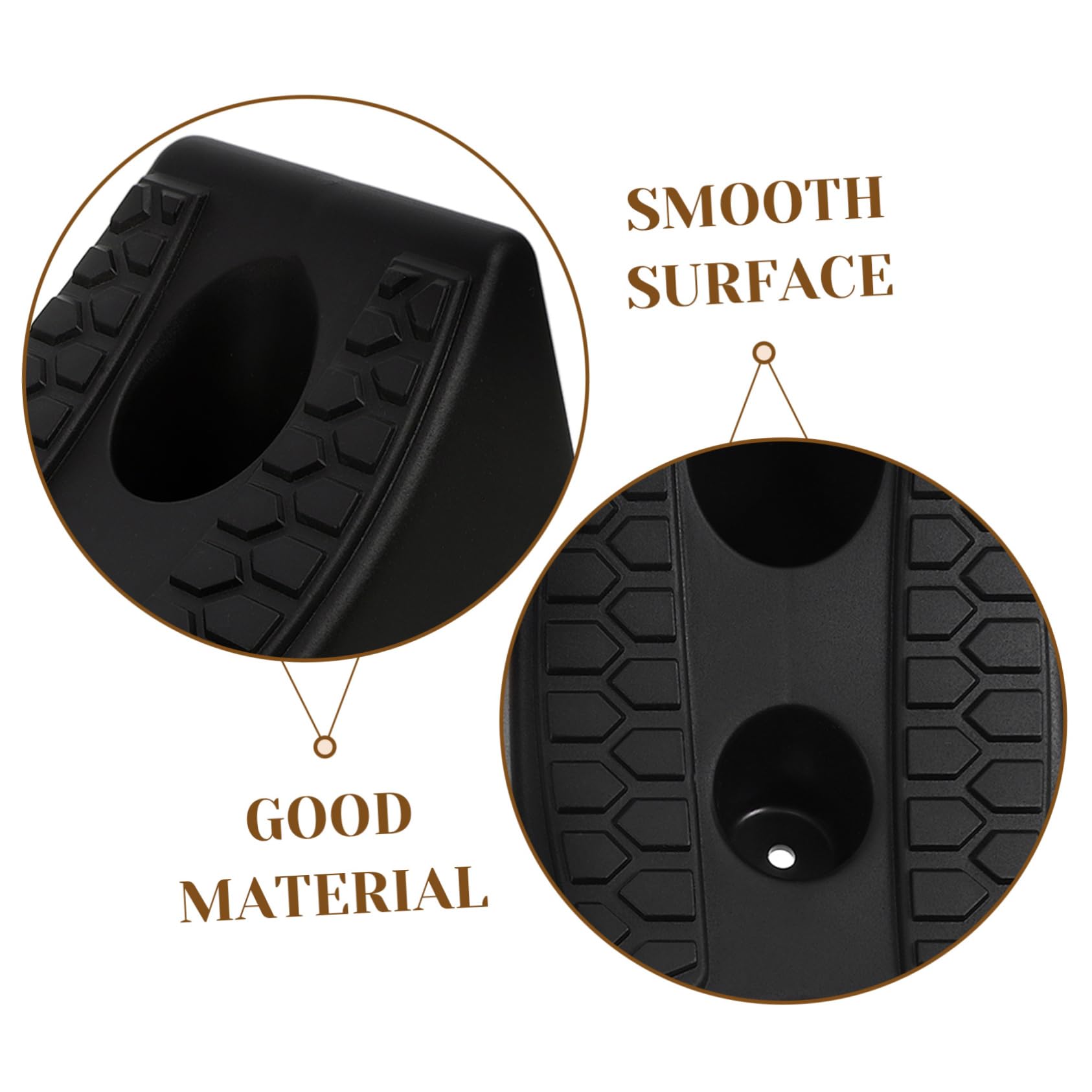 iplusmile 8 STK Autoreifen-Stoppblock Radstopp Befestigungsblock für Fahrzeugreifen Reifenstopper für Motorräder Radstabilisator Anhänger die Autos Autokeil robuster Radblock Radkeil Gummi