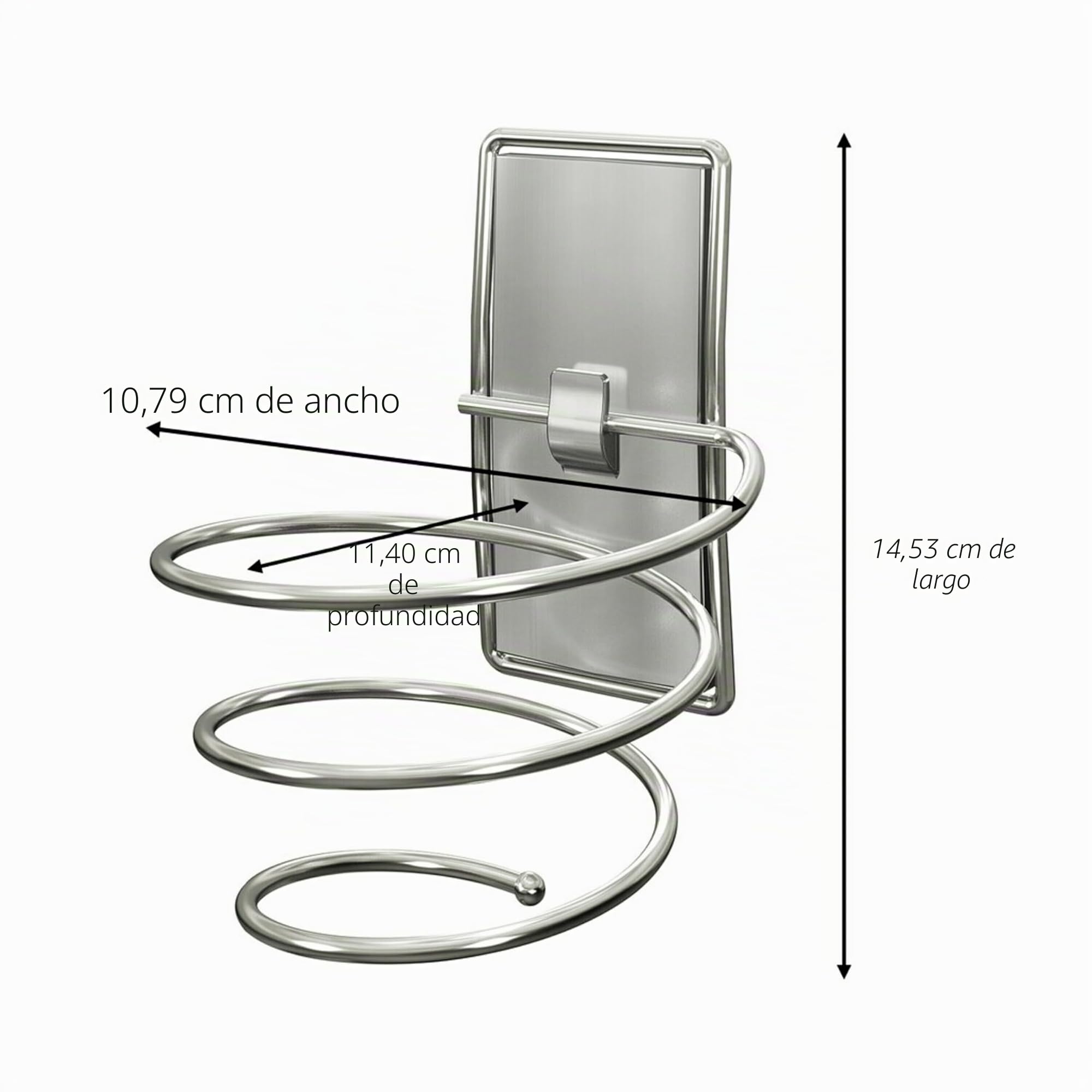 Command Bath 39-SN-ES Porta Secador, Metal, Níquel Satinado, Standard