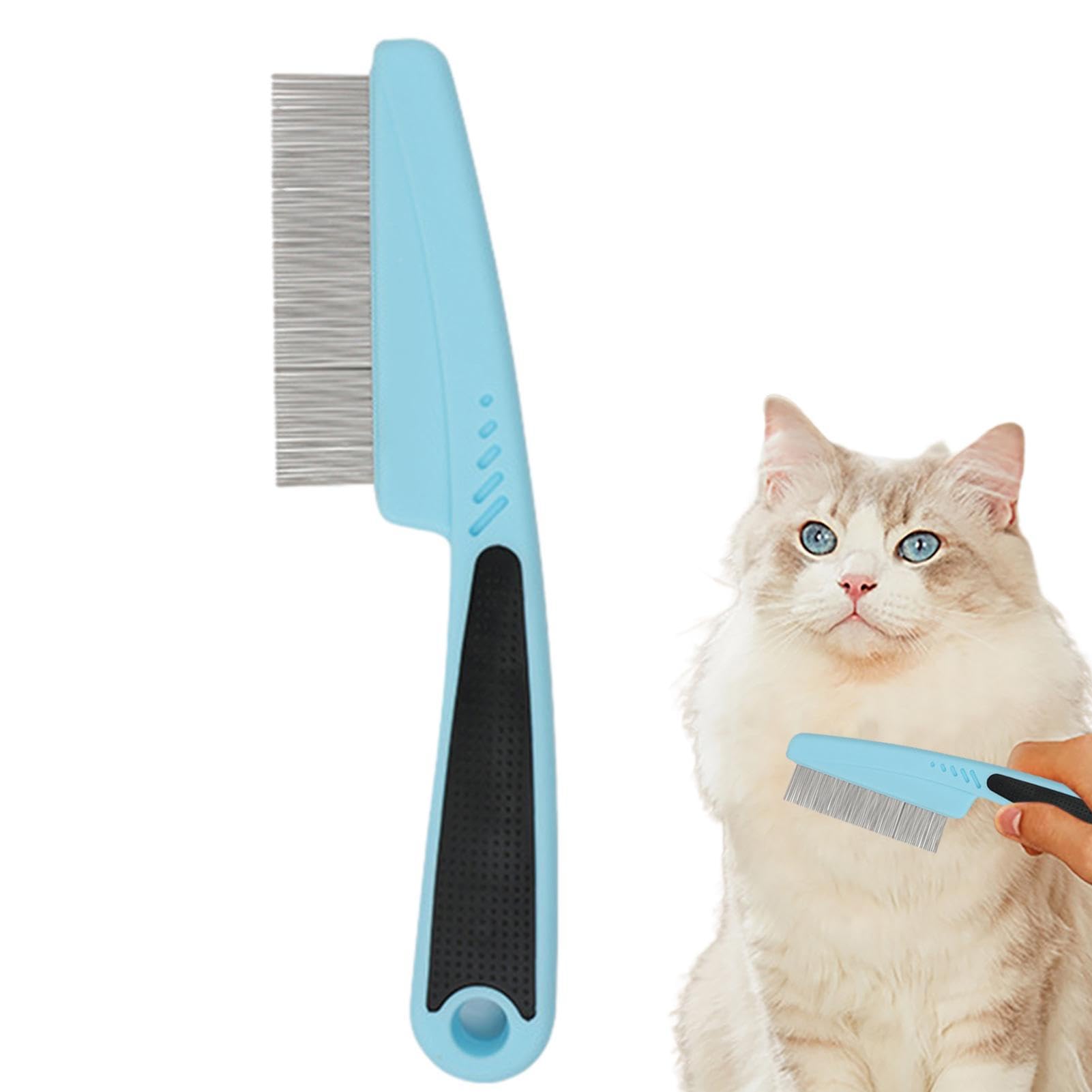 Pettine Per Peli Cane E Gatto - Kit 2 Pezzi Con Denti Fini Per Pulci E Grovigli