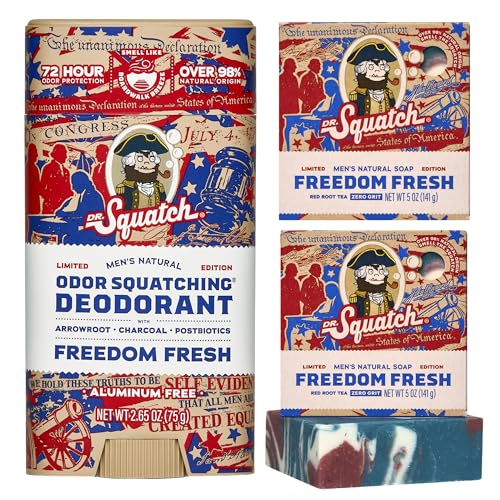 Dr. Squatch Natural Men’s Bar Soap and Deodorant, Limited Edition (3-Pack) - image 1