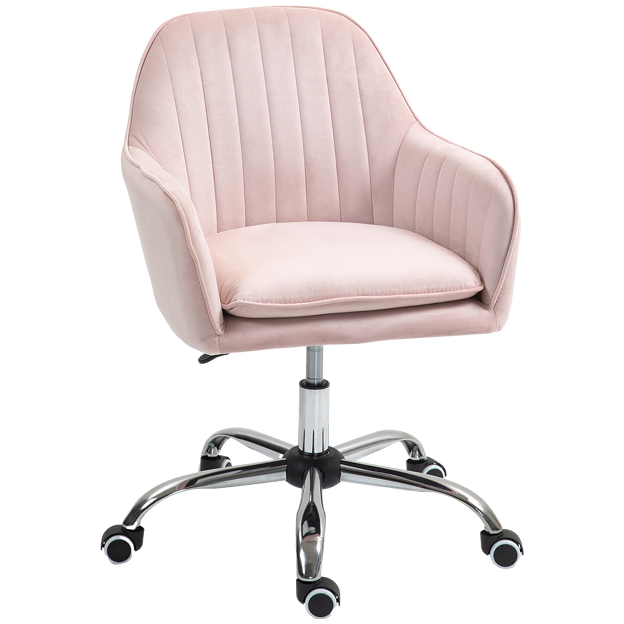 Portland Pink Swivel Office Chair With Adjustable Height