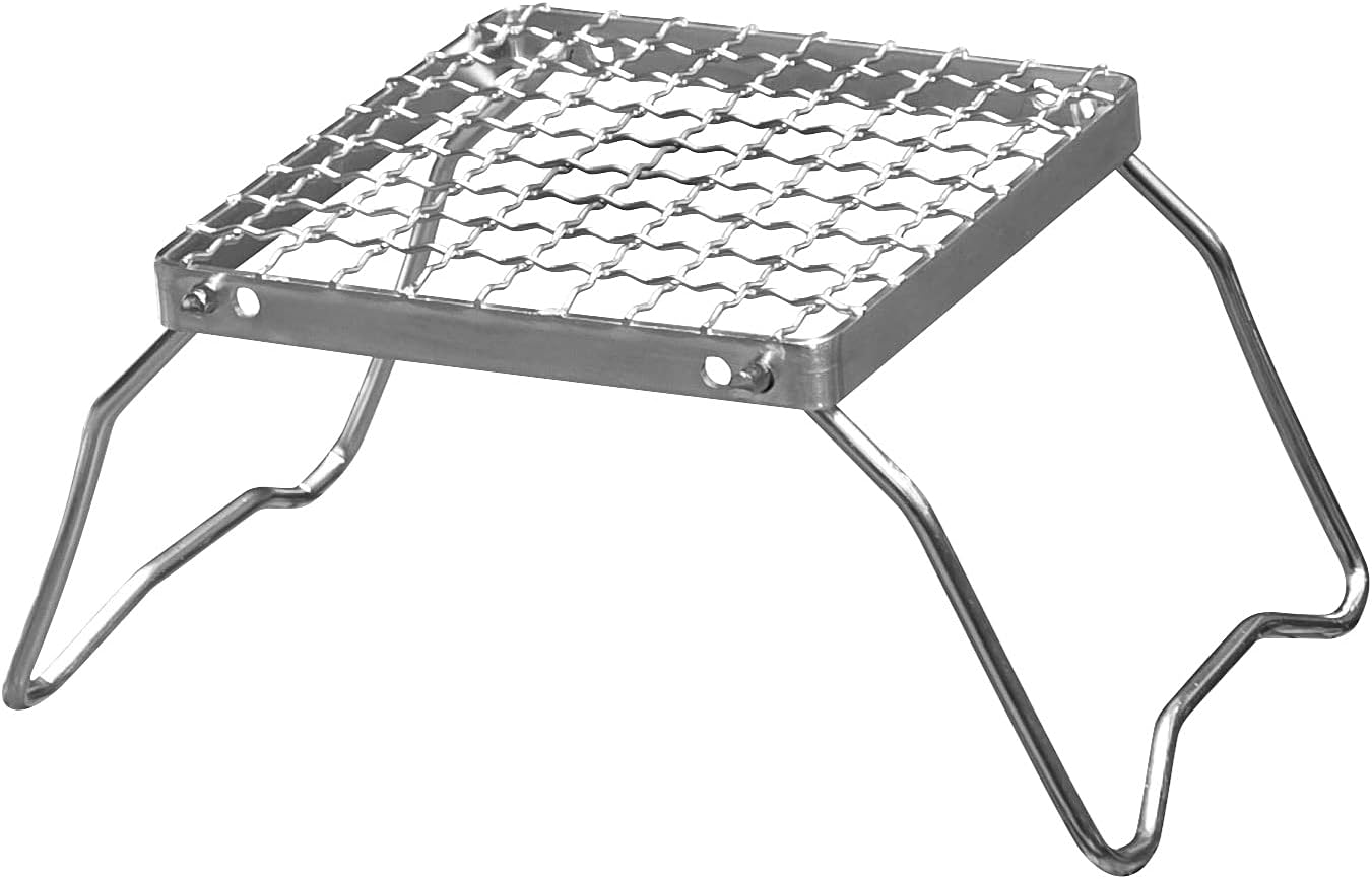 Takeda Corporation CCS21-16 [Stand, Folding, Outdoor, Stainless Steel] Silver, 6.3 x 6.3 x 4.7 inches (16 x 16 x 12 cm), Compact Cooker Stand