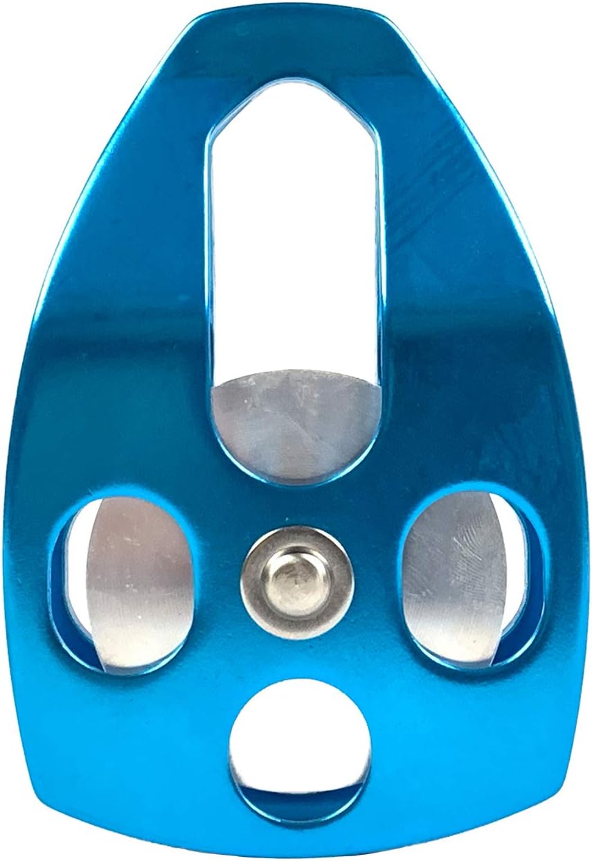 ProClimb 30kN Large Aluminum Rope Swivel Pulley - Single/Double Sheave, CE/UIAA Certified -Aluminum Pulley/Rope Pulley/Climbing Pulley- Aluminum Hardware : Sports & Outdoors