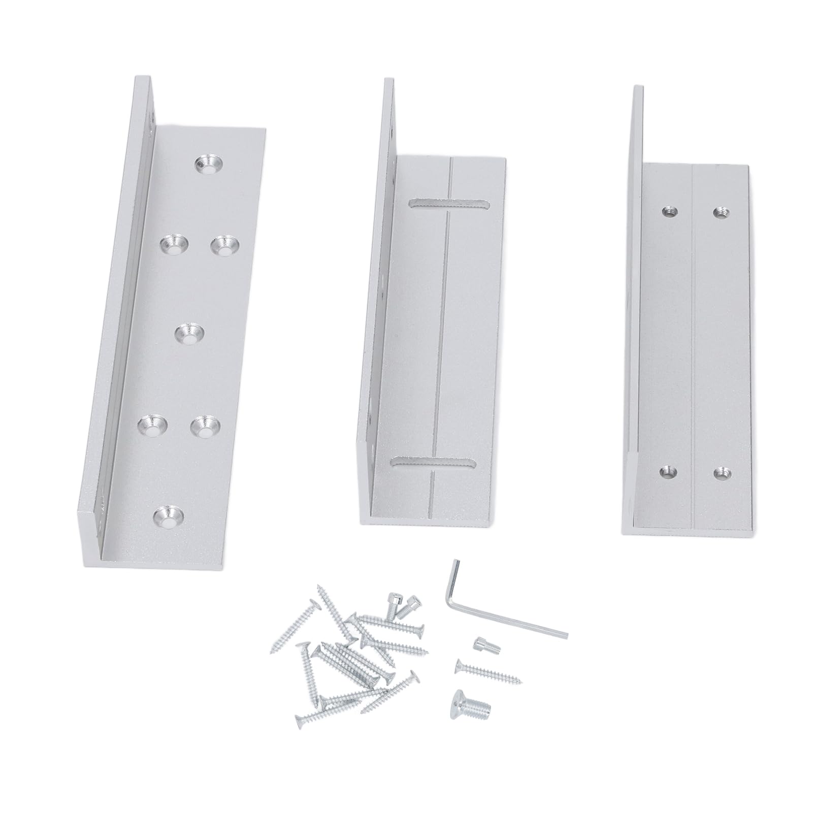 Soporte para cerradura magnética de aluminio de 168 mm con alta fuerza de sujeción de 180 kg
