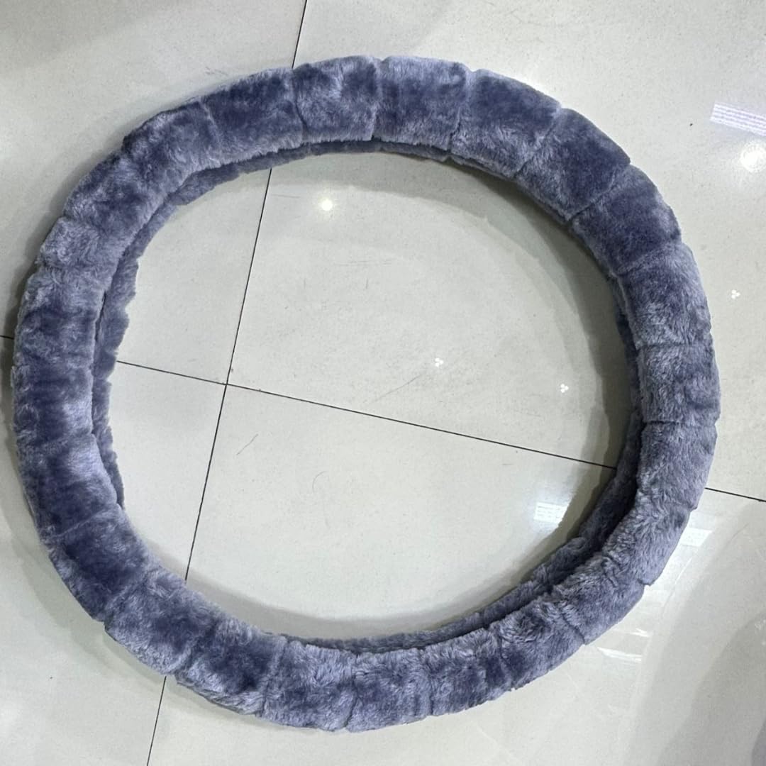 Sana Steering Wheel Cover Universal Fit Anti Slip Breathable material Car Steering wheel cover Protector & Stylish (Gray)