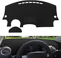 Vista 8 de Yiz Funda para Tablero de Instrumentos de Automóvil con Alfombrilla para VW Volkswagen Beetle con Medidor (Negro) J180