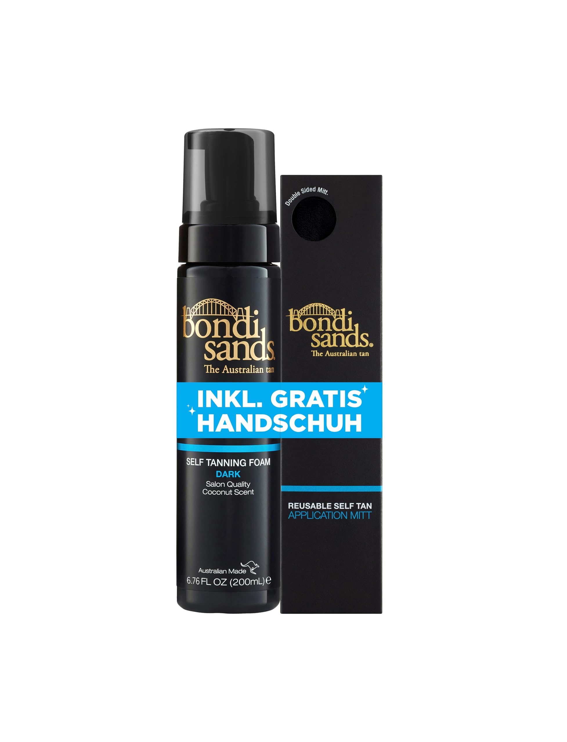 Bondi Sands Selbstbräuner Set Dark – Foam mit Handschuh, 200 ml