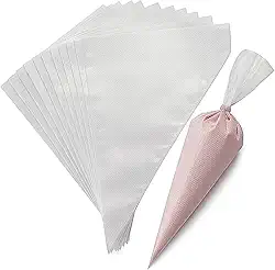 Manga De Confeitar Descartável Para Bolo E Cupcake – Plástico Reforçado Texturizado