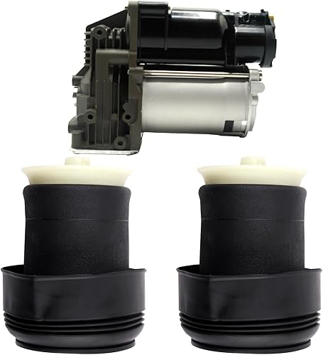 SCITOO Kits de suspensión de puntales de aire, bomba de compresor de aire de resorte para BMW para X5 2007-2013, para BMW para X6 2008-2015 Kit de