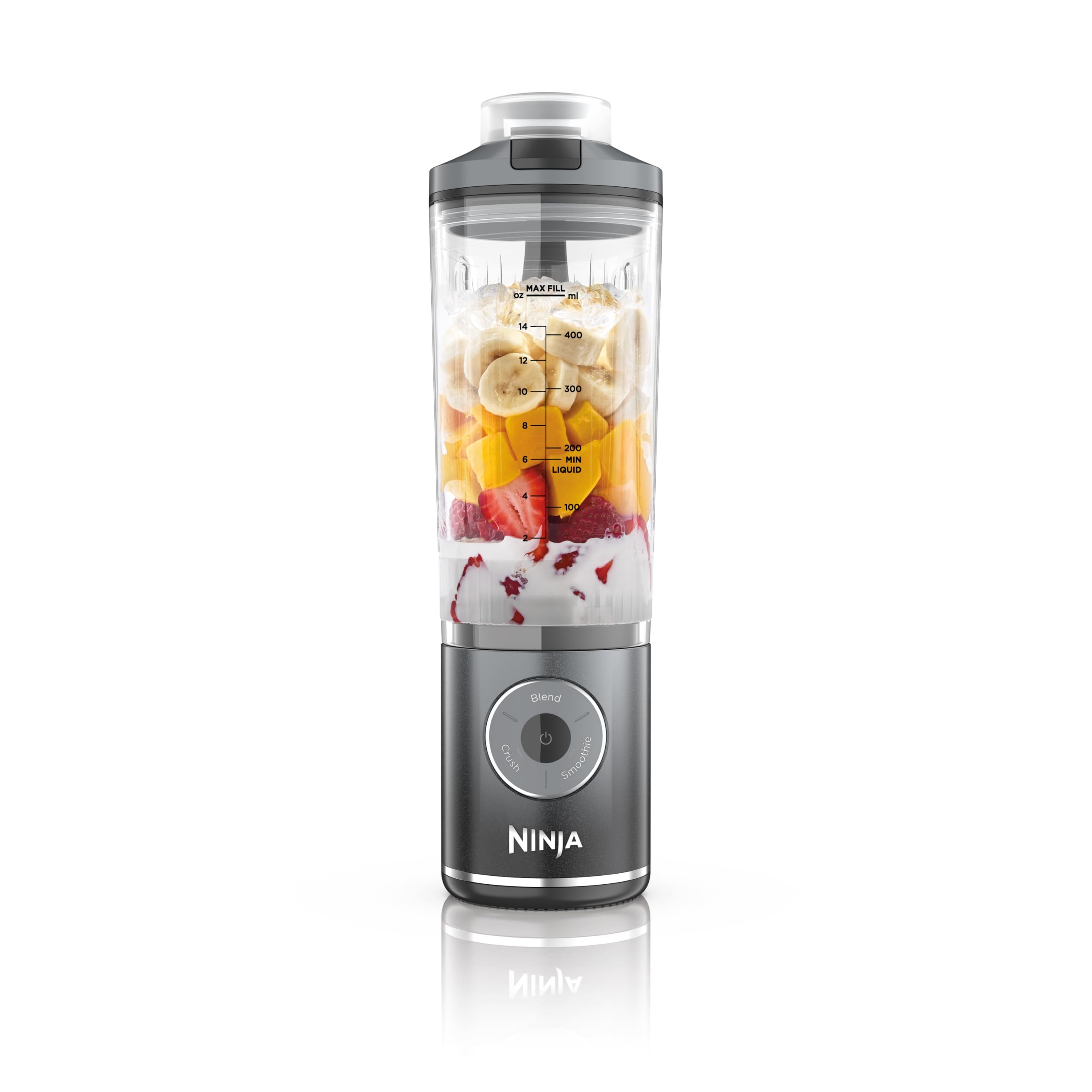 Ninja Blast Max 570ml Portable Blender, 3 Functions, Cool Grey BC251EUGY