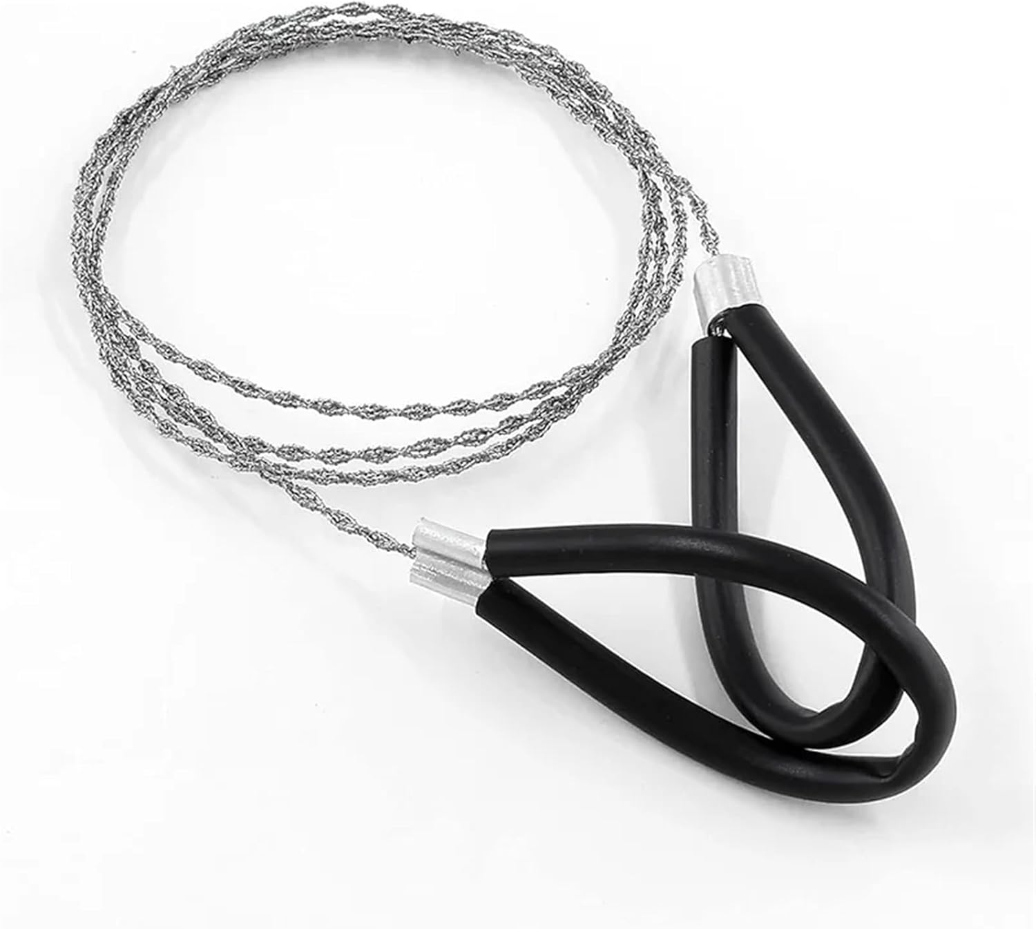 Wire Saw 30PCS Hiking Camping Wire Saws - Portable Stainless Steel/Manual Chain(Black)