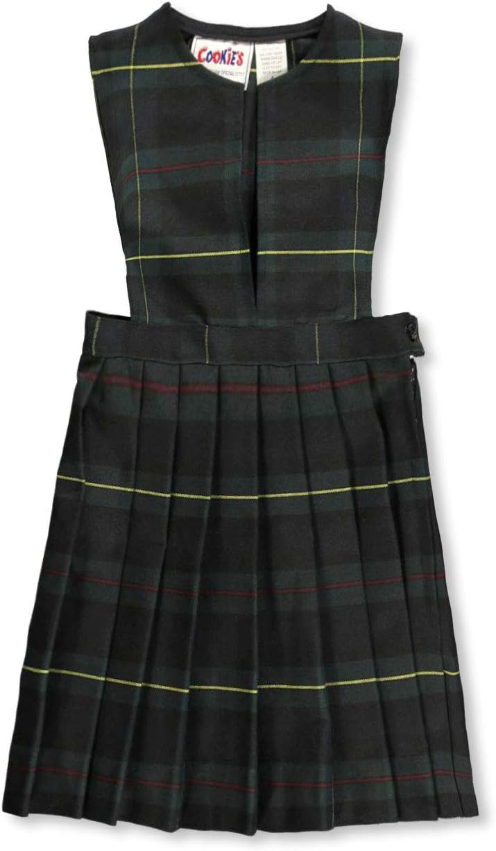 Cookie's Little Girls' Slit Neck Jumper (Sizes 2-6X) - Green/Gold *Plaid
