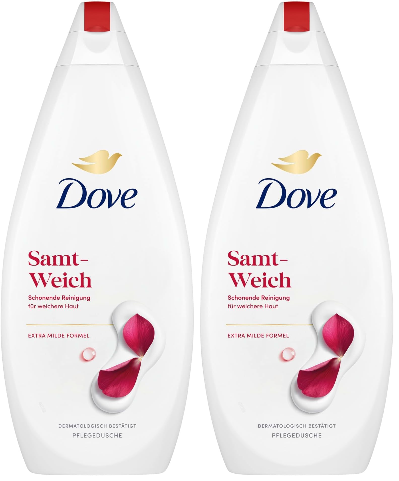 Dove Pflegedusche Samt-Weich 720ml (Packung mit 2)