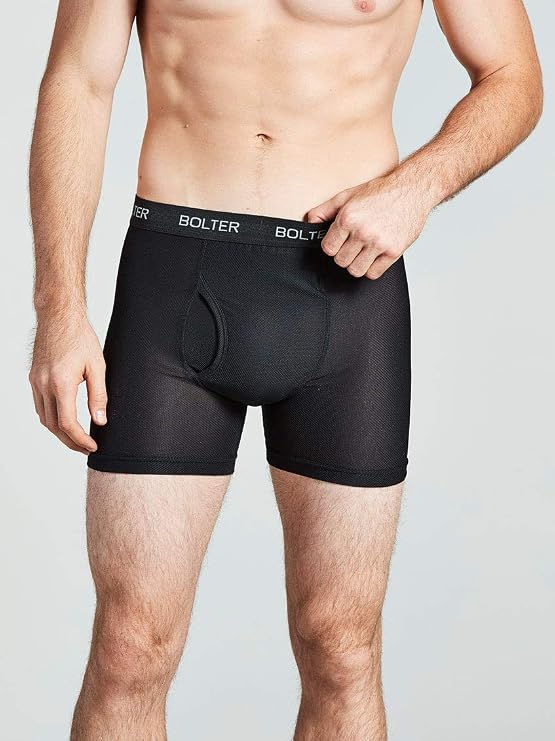 Bolter Men's Nylon Spandex Performance Boxer Briefs 4-Pack